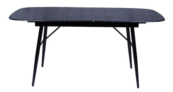 Стол раскладной обеденный DAOSUN UDT 9016 Черный Стекло-3