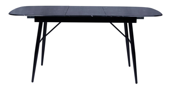 Стол раскладной обеденный DAOSUN UDT 9016 Черный Стекло-2