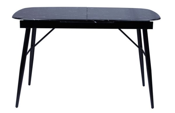 Стол раскладной обеденный DAOSUN UDT 9016 Черный Стекло-1