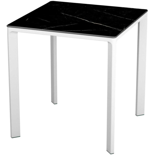Стіл Ezpeleta Meet White/Black marble 70x70 см-0