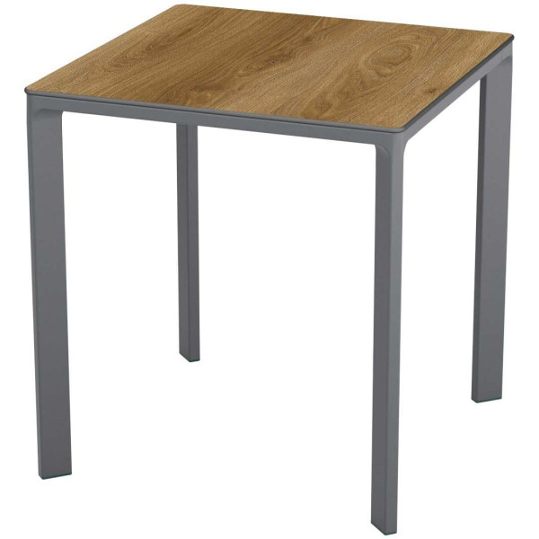 Стіл Ezpeleta Meet Anthracite/Dark oak 70x70 см-0