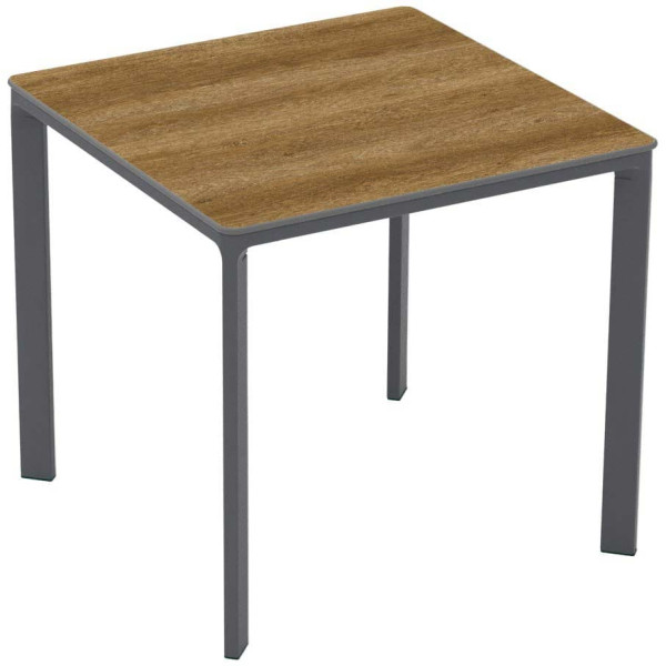 Стіл Ezpeleta Meet Anthracite/Dark oak 80x80 см-0