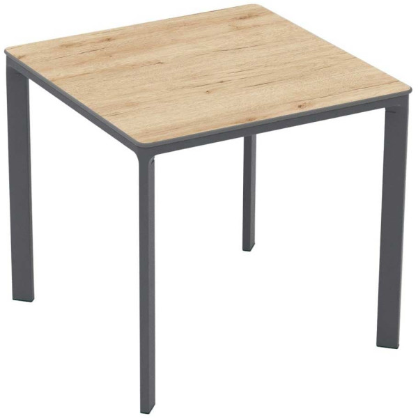 Стол Ezpeleta Meet Anthracite/Oak 80x80 см-0