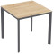 Стол Ezpeleta Meet Anthracite/Oak 80x80 см-0-thumb