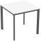Стіл Ezpeleta Meet Anthracite/White 80x80 см-0-thumb