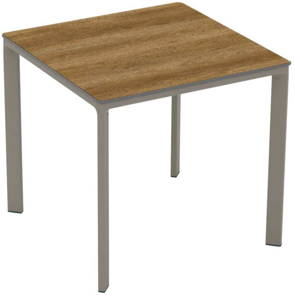 Стіл Ezpeleta Meet Taupe/Dark oak 80x80 см-0