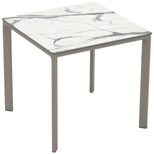 Стол Ezpeleta Meet Taupe/White marble 80x80 см-0