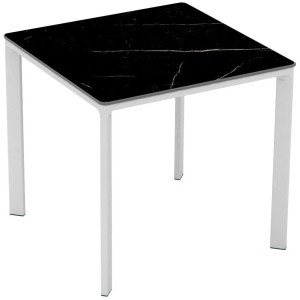 Стол Ezpeleta Meet White/Black marble 80x80 см