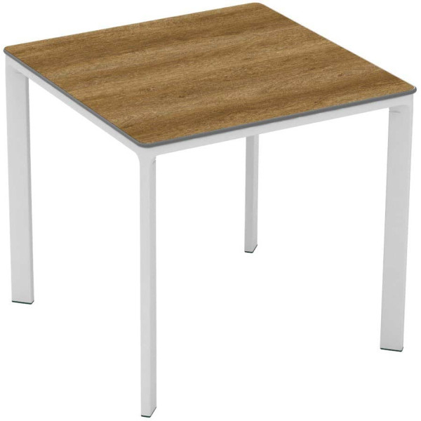 Стол Ezpeleta Meet White/Dark oak 80x80 см-0