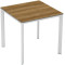 Стіл Ezpeleta Meet White/Dark oak 80x80 см-0-thumb