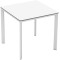 Стіл Ezpeleta Meet White/White 80x80 см-0-thumb