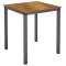 Стол Ezpeleta Monaco Anthracite/Dark oak 70x70 см-0-thumb