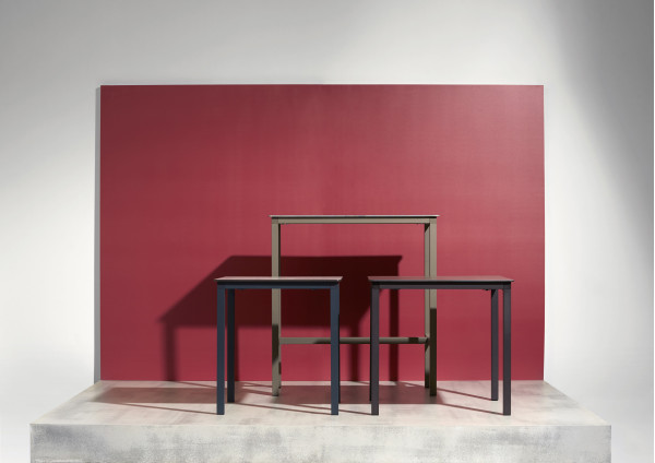 Стол Ezpeleta Monaco Anthracite/Dark oak 70x70 см-4