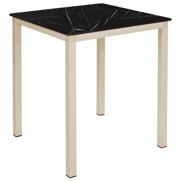 Стол Ezpeleta Monaco Sand/Black marble 70x70 см-0
