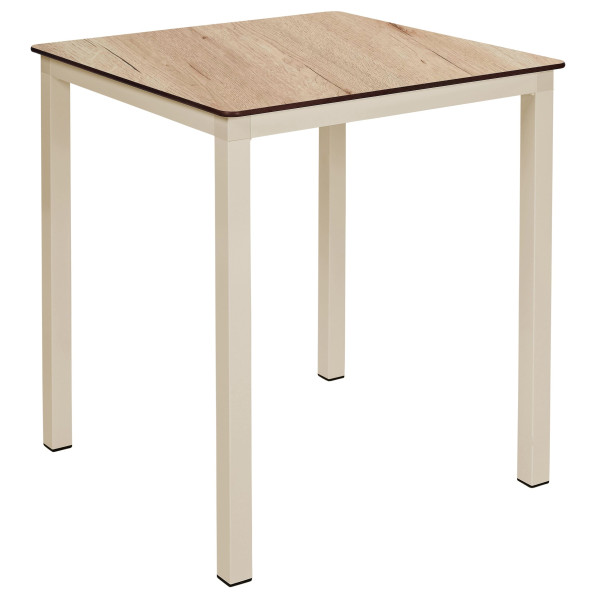 Стол Ezpeleta Monaco Sand/Oak 70x70 см-0