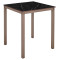 Стіл Ezpeleta Monaco Taupe/Black marble 70x70 см-0-thumb