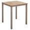 Стіл Ezpeleta Monaco Taupe/Oak 70x70 см-0-thumb