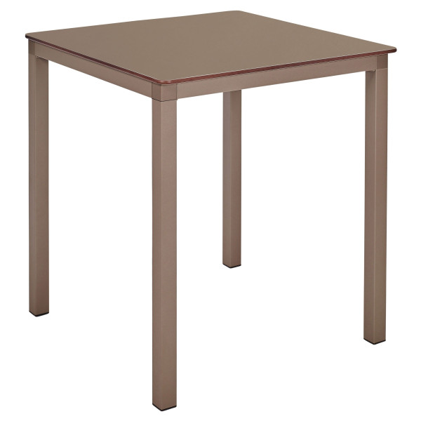 Стіл Ezpeleta Monaco Taupe/Taupe 70x70 см-0