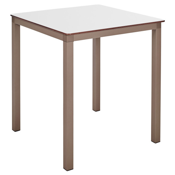 Стол Ezpeleta Monaco Taupe/White 70x70 см-0