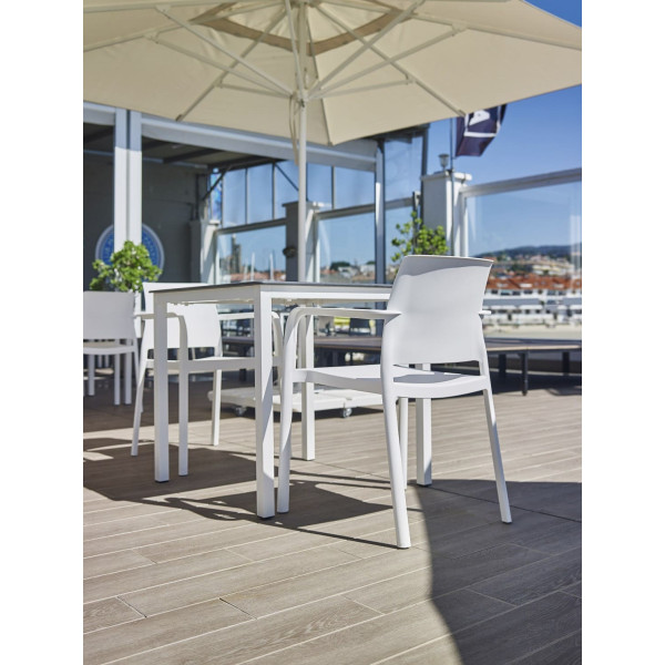 Стіл Ezpeleta Monaco Taupe/Stone 70x70 см-3