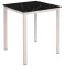 Стіл Ezpeleta Monaco White/Black marble 70x70 см-0-thumb