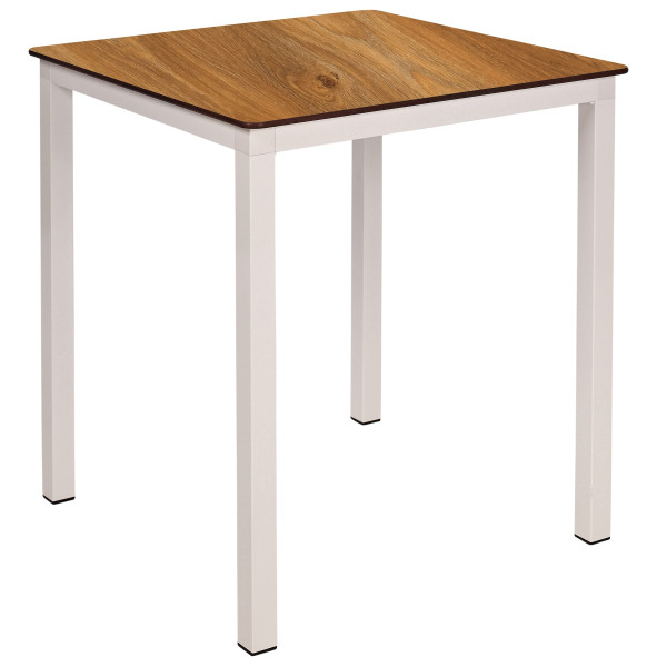 Стол Ezpeleta Monaco White/Dark oak 70x70 см-0