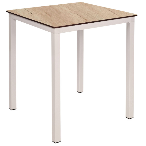 Стіл Ezpeleta Monaco White/Oak 70x70 см-0