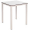 Стіл Ezpeleta Monaco White/White 70x70 см-0-thumb