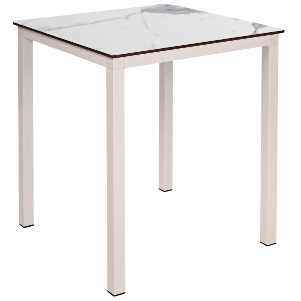 Стіл Ezpeleta Monaco White/White marble 70x70 см-0