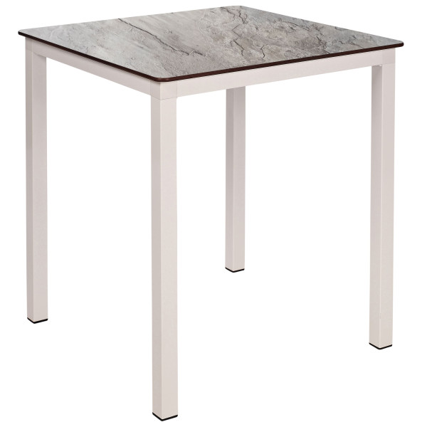 Стіл Ezpeleta Monaco White/Stone 70x70 см-0