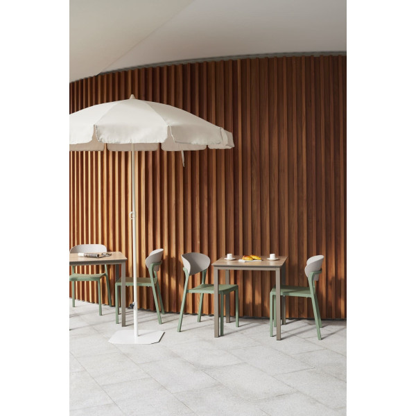 Стіл Ezpeleta Monaco White/Stone 70x70 см-1