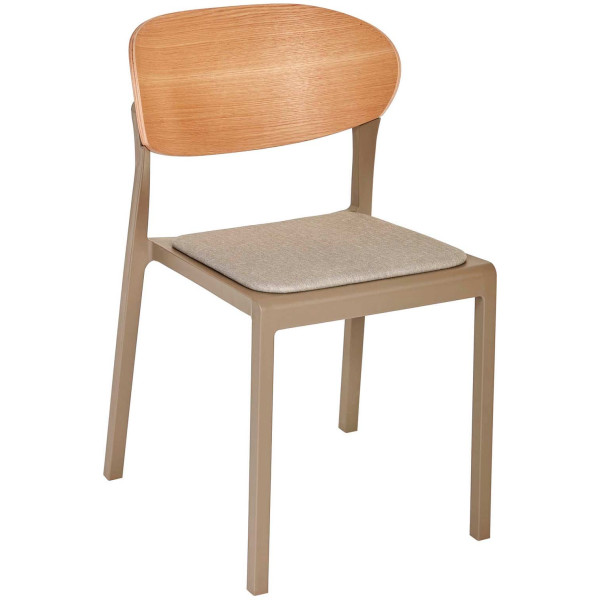 Стілець Ezpeleta Bake Wood Pad Taupe-0