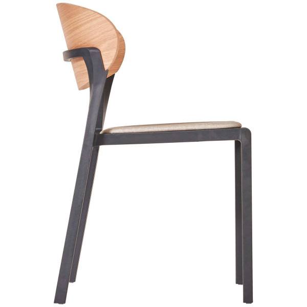 Стул Ezpeleta Bake Wood Pad Anthracite-1