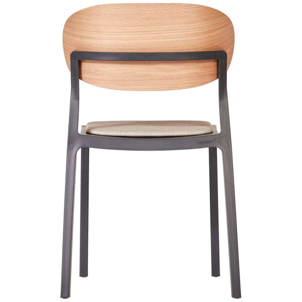 Стул Ezpeleta Bake Wood Pad Anthracite-3