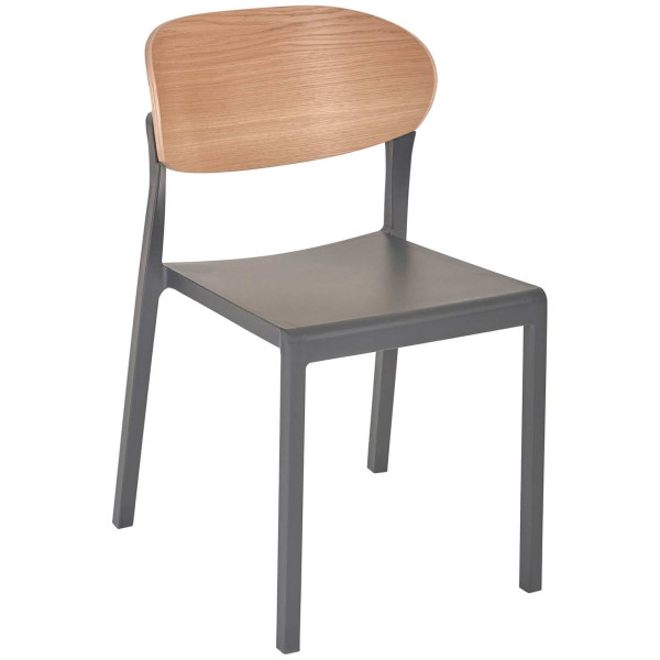 Стул Ezpeleta Bake Wood Anthracite-0