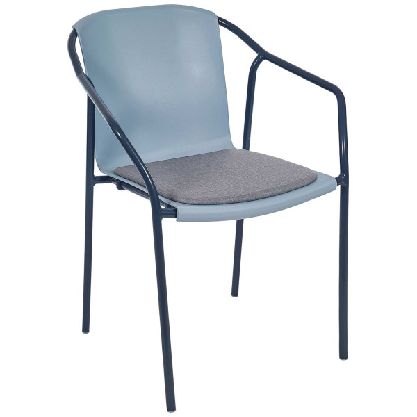 Стул-кресло Ezpeleta Rod Pad Anthracite-Blue grey-0