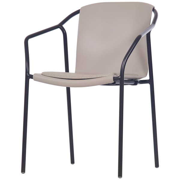 Стул-кресло Ezpeleta Rod Pad Moka-Pearl-1