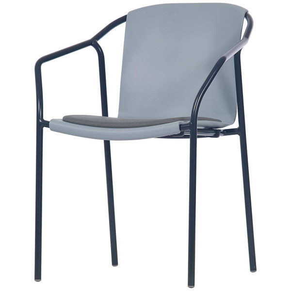 Стул-кресло Ezpeleta Rod Pad Anthracite-Blue grey-2