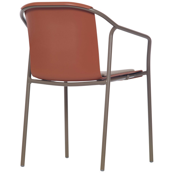 Стілець-крісло Ezpeleta Rod Pad Taupe-Terracota-3