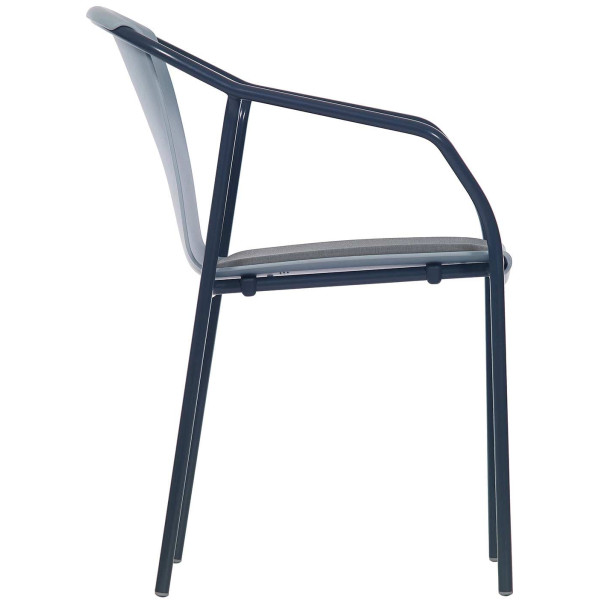 Стул-кресло Ezpeleta Rod Pad Anthracite-Blue grey-3