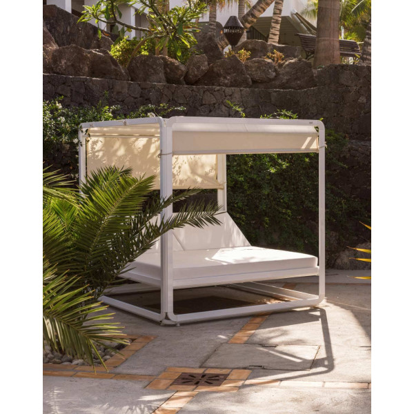 Кровать-шезлонг Ezpeleta Ibiza White/Taupe-2