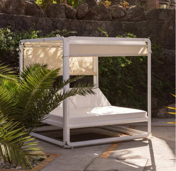 Кровать-шезлонг Ezpeleta Ibiza White-0
