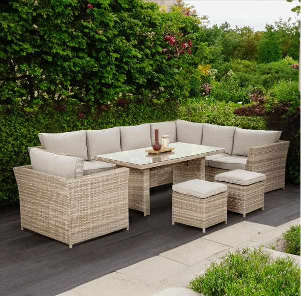 Комплект садовой мебели Focus Garden Moniz Dining Plus Beige-0