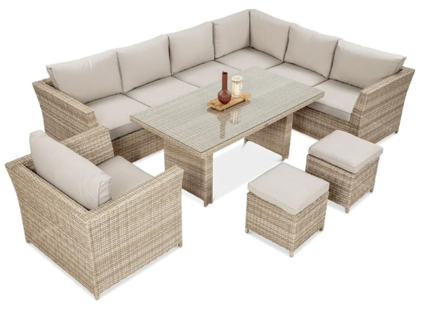 Комплект садовой мебели Focus Garden Moniz Dining Plus Beige-1