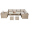 Комплект садовой мебели Focus Garden Moniz Dining Plus Beige-4-thumb