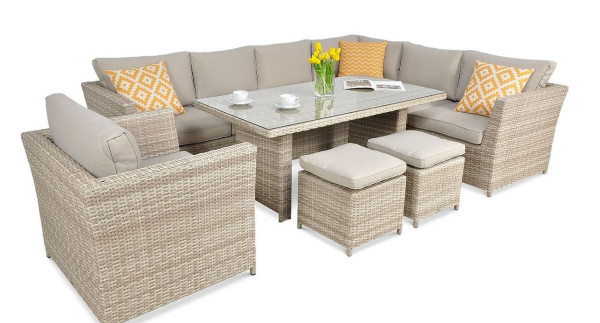 Комплект садовой мебели Focus Garden Moniz Dining Plus Beige-3