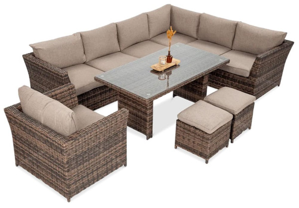 Комплект садовой мебели Focus Garden Moniz Dining Plus Brown-1