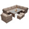 Комплект садовой мебели Focus Garden Moniz Dining Plus Brown-1-thumb