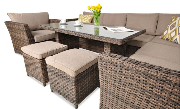 Комплект садовой мебели Focus Garden Moniz Dining Plus Brown-4