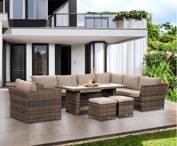 Комплект садовой мебели Focus Garden Moniz Dining Plus Brown-0